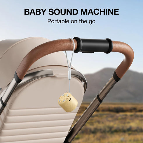 Machine,15 White Noise Machine Baby Portable Sound Machine,LEICEX Travel Sound Non-Looping Sound Timer and Memory Play