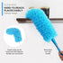 Rainbow Static Duster, 24 Inch Reusable Microfiber Electrostatic Duster, Washable Head for Home and Car Cleaning