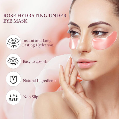 FANMIN Under Eye Mask, Gel Pads with Collagen, Skincare Eye Patch Masks for Women and Men