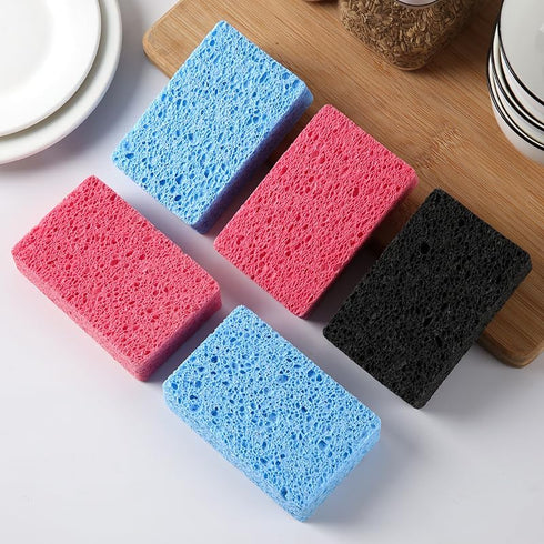 24-Pack Non-Scratch Scrub Sponges for Dishes, Cleaning Sponges for Kitchen Home and More (Blue)