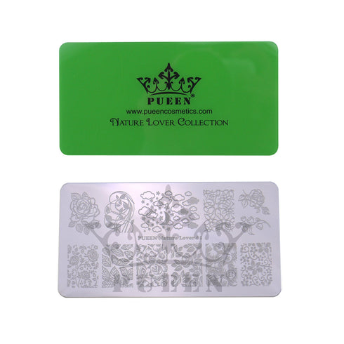 PUEEN Nail Art Stamping LOVE BOX I - 4 Lover Collection Plates - Unique Nailart Polish Accessories Kit