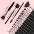 SOLVE Makeup Brush Set, 32 Pieces Professional Brushes Kit, Wooden Handle, Black