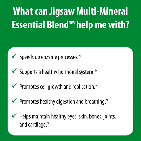 Jigsaw Health Multi-Mineral Essential Blend | 90 Capsules | 90 Servings
