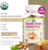 USDA Organic Ginger Gummies 200mg 90 Count for Digestive Health and Nausea Management