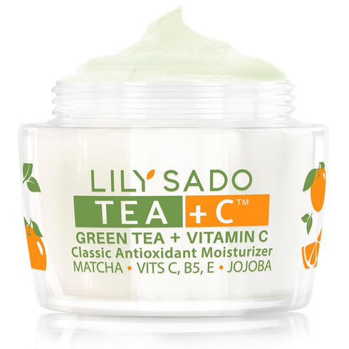 LILY SADO TEA+C™ Green Tea & Vitamin C Moisturizer - Anti-Aging Daily Lotion for Women & Men