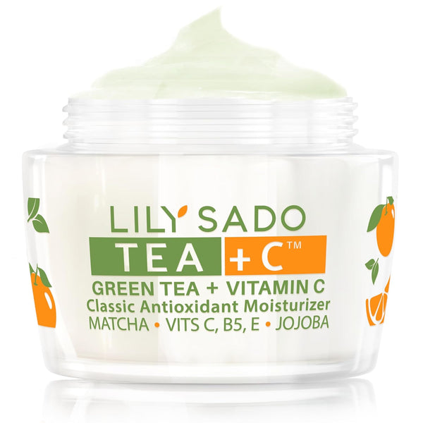 LILY SADO TEA+C™ Green Tea & Vitamin C Moisturizer - Anti-Aging Daily Lotion for Women & Men