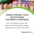 Natures Plus Animal Parade Gold Children's Multivitamin, Grape Flavor, 120 Chewable Tablets, 60 Servings