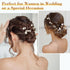 Wedding Pearl Hair Pins, 12PCS U Shaped Hair Accessories for Bridal Women, Gold