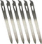 Nail Files for Natural Nails (6 Pack), Metal Nail File 5.5’’ Stainless Steel Thin Durable Nail Filer with Curved Sharp