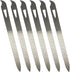 Nail Files for Natural Nails (6 Pack), Metal Nail File 5.5’’ Stainless Steel Thin Durable Nail Filer with Curved Sharp