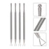 LALAFINA 8 Pcs Stainless Steel Cuticle Remover Tools, Triangular Cuticle Peller, Nail Art Scraper