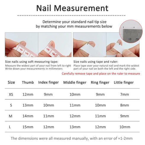 Medium Coffin Press on Nails, Handmade Ombre Black Glitter 3D Chrome False Nails with Glue for Women Girls 10pcs/Box