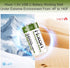 Hixon 1.5V 3600mWh 2 1500 2-in-1 2-Pack USB Rechargeable Lithium Batteries C Size, Rechargeable C Battery, Charges