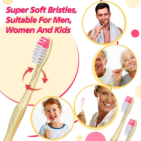 500 Pcs Disposable Toothbrushes, Individually Wrapped Soft Bristle Set, Travel Toothbrushes Bulk for Adults & Kids