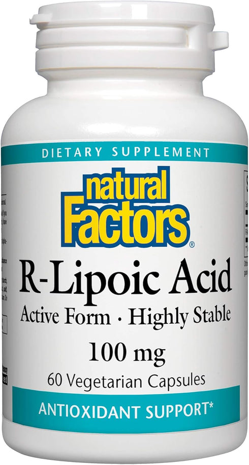 Natural Factors R-Lipoic Acid Antioxidant Support, 60 Capsules