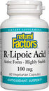 Natural Factors R-Lipoic Acid Antioxidant Support, 60 Capsules