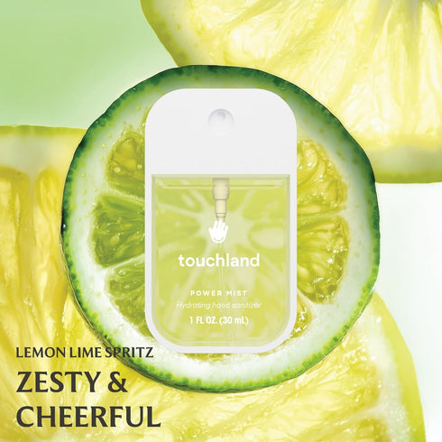 Set 3 1 OZ Touchland Hydrating Hand Sanitizer Spray Fresh Trio (Frosted Mint, Citrus Grove, Lemon Lime) x FL Travel