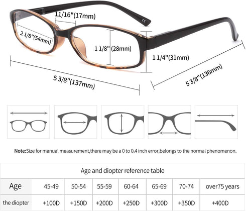 IVNUOYI 6 Pack Blue Light Blocking Reading Glasses with Spring Hinges, Lightweight Readers for Women, Anti Glare UV