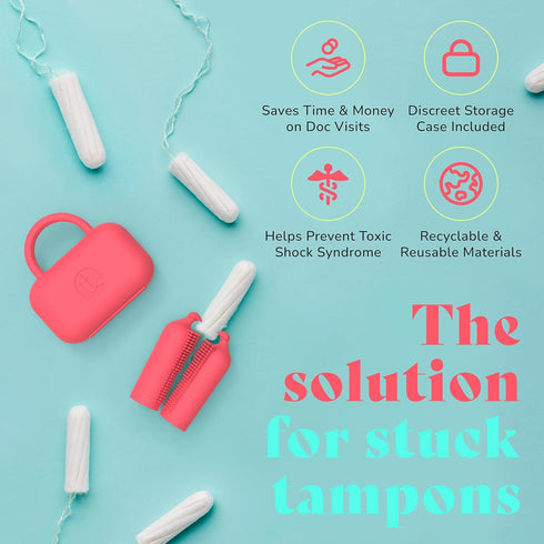 Menstrual Cup Removal Tool, at-Home Aid for Retained Tampons and Menstrual Cups and Menstrual Discs.