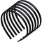 WILLBOND 6 Pieces Plastic Plain Headbands with Teeth Comb, Halloween Skinny DIY Hair Bands for Women Girls