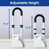 songsoso 3.1 6.7 Inch 300 lbs Adjustable Bathtub Safety Rail, Bathtub Handle Grab Bar with Non-Slip Grip for Seniors