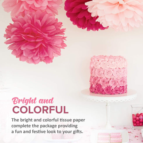 Pastel Rainbow Tissue Paper for Gift Wrapping, Packaging, and DIY Crafts, 15" X 20" 100 Sheets
