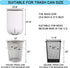 10 Gallon Black Trash Bags, 90 Count, 18 Micron Thick Garbage Bags for Office Kitchen