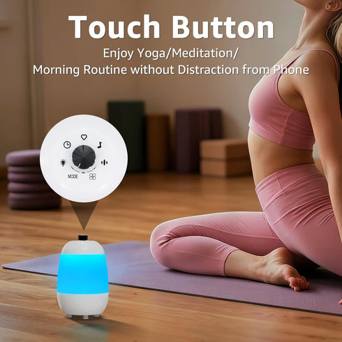 Uuffoo Sound Machine - White Noise Machine with Bluetooth Speaker and Night Light RGB, App Control, Portable Sleep