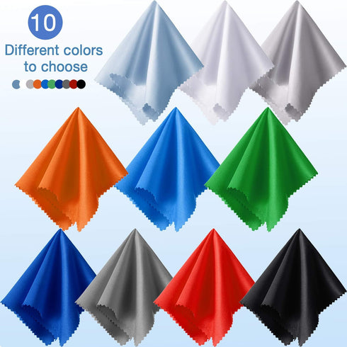 Frienda 100 Pieces Microfiber Cleaning Cloths, 7 x 6 Inch for Smart Phones, Laptops, Glasses