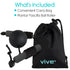 Set Vive Plantar Fasciitis Relief Lacrosse Ball Massage Roller for Feet - Deep Tissue Trigger Point Massager for Arch
