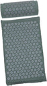 Set Acupressure Massage Mat and Pillow with Non-Slip Yoga Mat Gray, Practical Acupoint Massage Cushion for Back