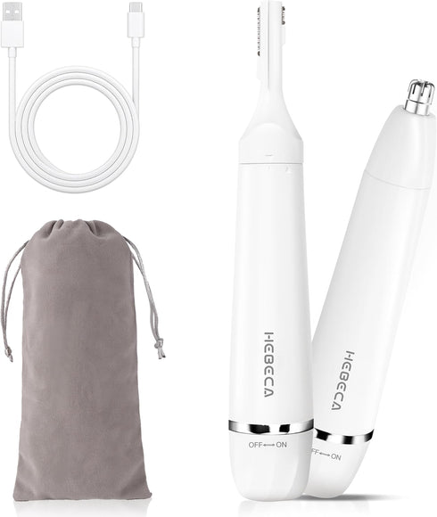 Nose Hair Trimmer for Women, Men, Electric Rechargeable Eyebrow Trimmer, Portable Waterproof Facial Hair Removal