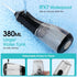 Lunstelia 380ML 8 3 IPX7 Cordless Water Dental Flosser for Teeth Cleaning, Large Water Tank & Jet Tips, Portable Oral