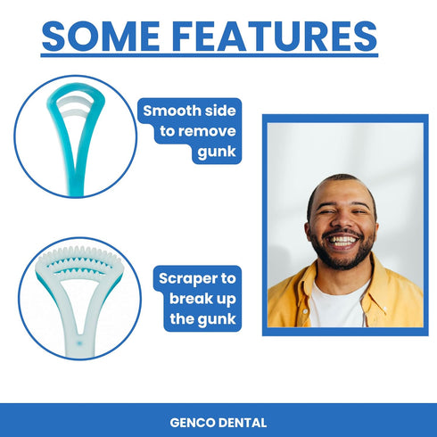 Tongue Scraper for Fresh Breath, Perfect for Adults and Kids, 3 Pack for Oral Hygiene and Bad Breath