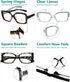 Eyekepper 4 Pack Reading Glasses for Women - Ladies Readers +1.75