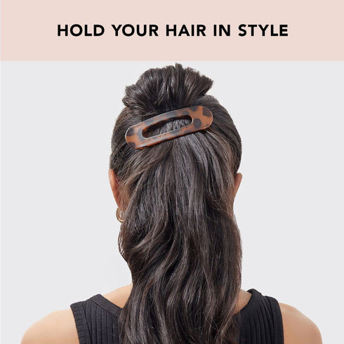 Kitsch Flat Hair Clips - Stylish Lay Down Claw Clips for Women with Thick Hair | Large Alligator Hair Clips (2pc)