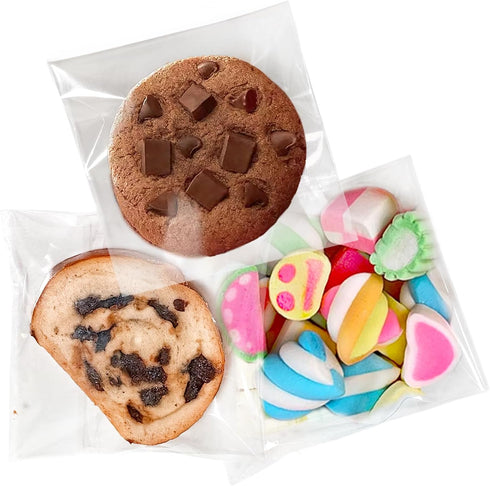 Clear Self Sealing Cellophane Bags - 200Pcs 4x6 Inches Resealable Cello Bags for Packaging Cookies, Candy, Treats