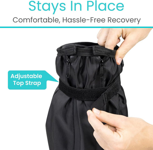 Vive Walking Boot Cover Waterproof - for Medical Orthopedic Brace & Cast, Fractured Foot Accessories - Prevents