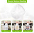 100 Clear 2.6 Gallon Small Trash Bags (White) for Home, Office, Kitchen, Bathroom