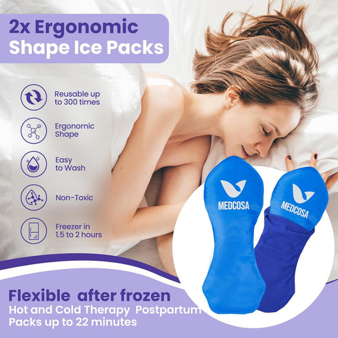 Pack Set Packs Medcosa Female Ice and Perineal Bottle | Reusable Perineal Cold & Portable Bidet Spray Bottle