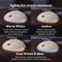 Light,12 Homedics Sleep Better Portable Sound Machine, Night Soothing Sounds Including White Noise, Rain