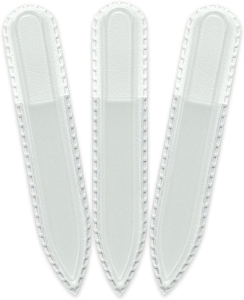 Mont Bleu Small Premium Glass Nail File - Genuine Czech Tempered Glass for Nail Care