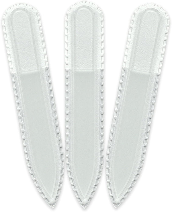 Mont Bleu Small Premium Glass Nail File - Genuine Czech Tempered Glass for Nail Care