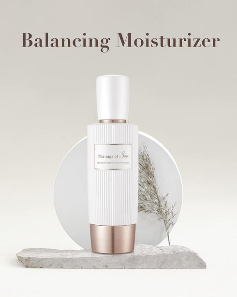 Sooryehan THE SAGA OF SOO Botanical Energy Balancing Moisturizer, Hypoallergenic Lotion for Sensitive Skin, 120ml