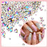 Makartt Nail Decoration Set, 4 Boxes Glitter Sequins & Rhinestones for Nail Art, DIY Decoration Accessories Kit