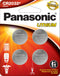 Panasonic CR2032 3.0 Volt Lithium Coin Cell Batteries, Long Lasting, Child Resistant, 4-Battery Pack