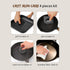Herda 4 Pieces Cast Iron Scrubber Tool Kit, Chain Mail Scrubber, Steel Skillet Brush, Plastic Pan Scraper Set