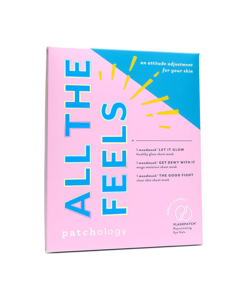 Patchology "All the Feels" Hydrating Sheet Masks for Dry Skin and Redness (3 Piece Set)