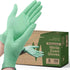 FifthPulse Biodegradable Disposable Nitrile Gloves, 150 Count Green Food Safe Cooking Gloves, Powder and Latex Free