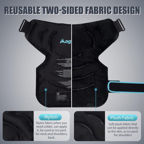 Shoulder Ice Packs for Injuries, Reusable Heat or Cold Therapy Gel Pack